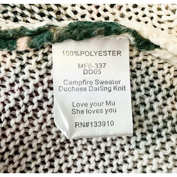 Show Me Your Mumu Campfire Knit Sweater Duches Darling Floral Coquette Sz Small - Picture 8 of 8